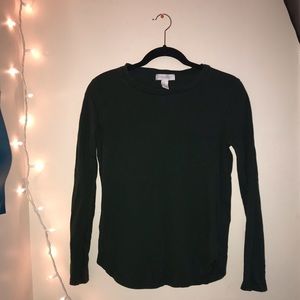 Dark Green Forever 21 Long Sleeve Tee